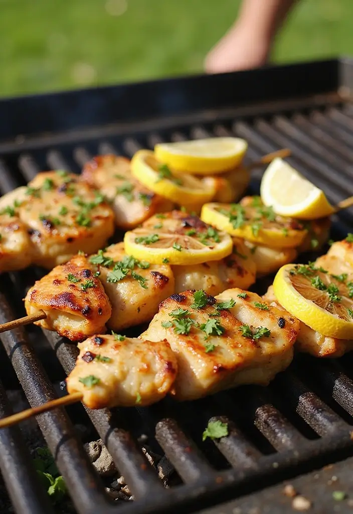 28 Lemon Garlic Chicken Bites That Are Simple & Flavorful 3 28 Lemon Garlic Chicken Bites That Are Simple & Flavorful - 2. Lemon Garlic Chicken Skewers
