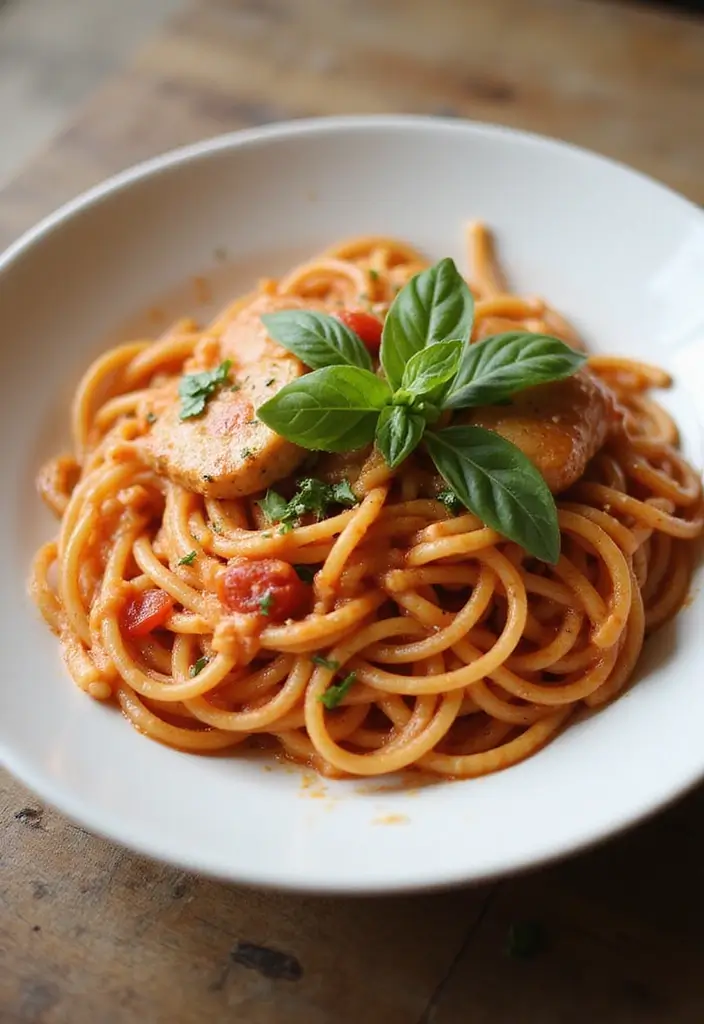 28 Million Dollar Chicken Spaghetti Recipes That Are Cheesy Comfort 13 28 Million Dollar Chicken Spaghetti Recipes That Are Cheesy Comfort - 12. Million Dollar Chicken Spaghetti with Creamy Tomato Sauce