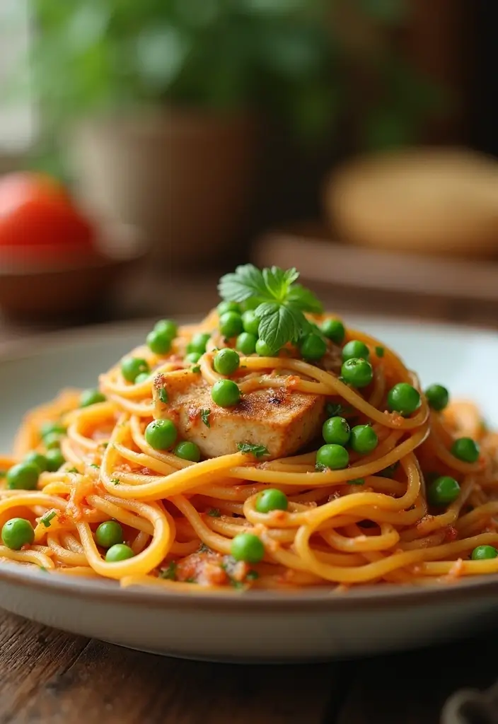 28 Million Dollar Chicken Spaghetti Recipes That Are Cheesy Comfort 23 28 Million Dollar Chicken Spaghetti Recipes That Are Cheesy Comfort - 22. Million Dollar Chicken Spaghetti with Peas