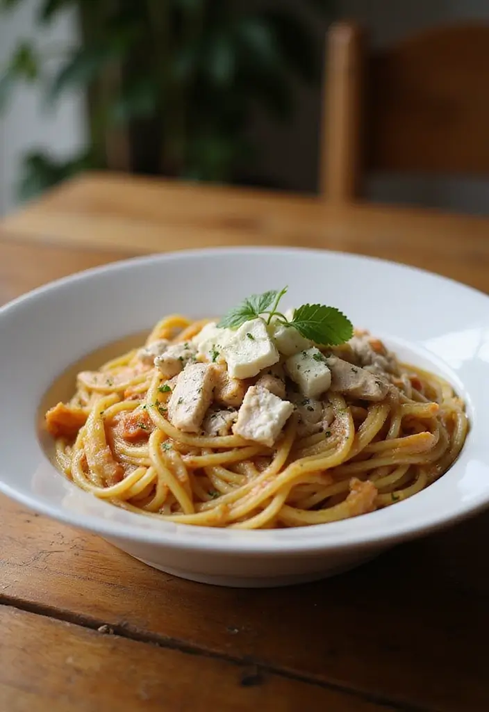28 Million Dollar Chicken Spaghetti Recipes That Are Cheesy Comfort 28 28 Million Dollar Chicken Spaghetti Recipes That Are Cheesy Comfort - 27. Million Dollar Chicken Spaghetti with Feta Cheese