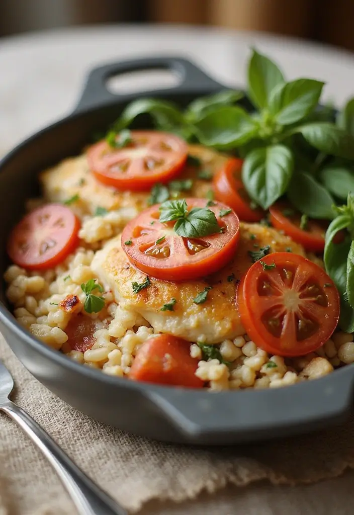 28 Minute Rice Chicken Casserole Recipes That Are Fast & Filling 17 28 Minute Rice Chicken Casserole Recipes That Are Fast & Filling - 16. Caprese Chicken Rice Casserole