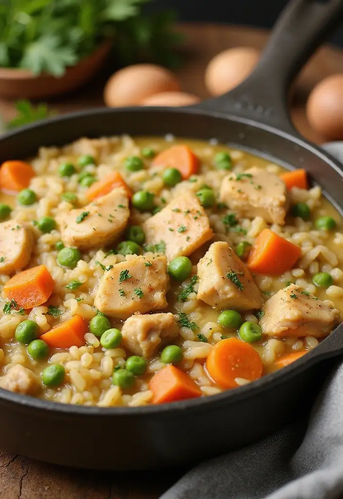 28 Minute Rice Chicken Casserole Recipes That Are Fast & Filling 27 28 Minute Rice Chicken Casserole Recipes That Are Fast & Filling - 26. Chicken & Rice Casserole with Peas and Carrots