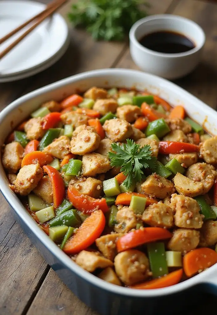 28 Minute Rice Chicken Casserole Recipes That Are Fast & Filling 9 28 Minute Rice Chicken Casserole Recipes That Are Fast & Filling - 8. Chicken & Vegetable Stir-Fry Casserole
