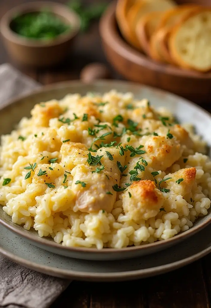 28 Minute Rice Chicken Casserole Recipes That Are Fast & Filling 10 28 Minute Rice Chicken Casserole Recipes That Are Fast & Filling - 9. Garlic Parmesan Chicken Rice Casserole