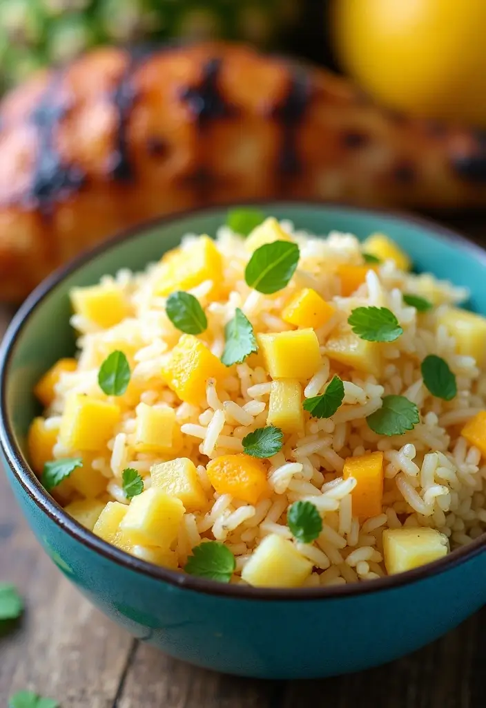 28 Rice Side Dishes for Chicken That Complete Every Meal 19 28 Rice Side Dishes for Chicken That Complete Every Meal - 18. Pineapple Coconut Rice