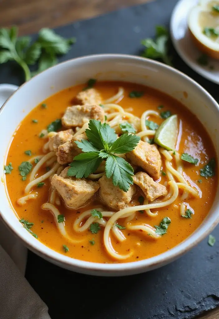 28 Rotisserie Chicken Noodle Soup Recipes That Heal & Comfort 19 28 Rotisserie Chicken Noodle Soup Recipes That Heal & Comfort - 18. Coconut Curry Rotisserie Chicken Noodle Soup