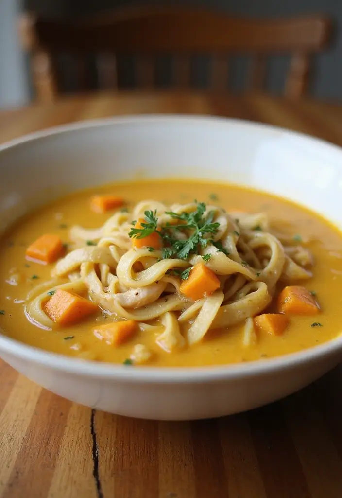 28 Rotisserie Chicken Noodle Soup Recipes That Heal & Comfort 24 28 Rotisserie Chicken Noodle Soup Recipes That Heal & Comfort - 23. Butternut Squash Rotisserie Chicken Noodle Soup