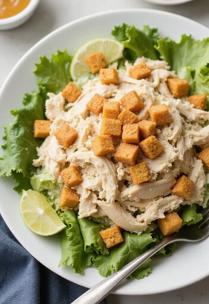 28 Rotisserie Chicken Recipes Leftover That Transform Extras 15 28 Rotisserie Chicken Recipes Leftover That Transform Extras - 14. Chicken Caesar Salad
