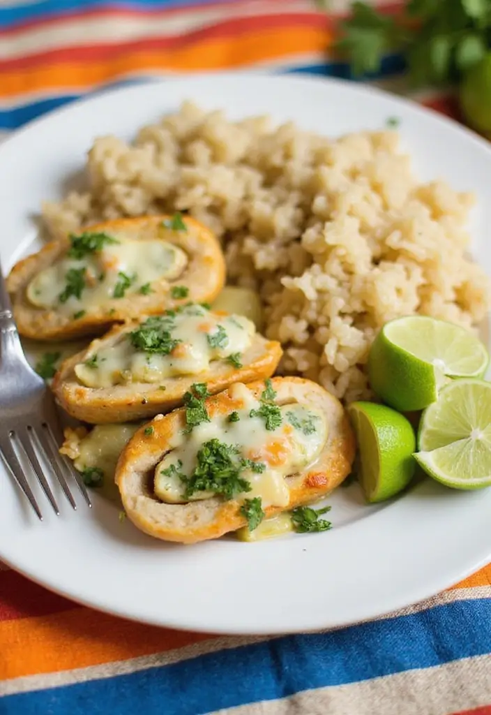 28 Ruth's Chris Stuffed Chicken Recipes That Feel Restaurant-Quality 12 28 Ruth's Chris Stuffed Chicken Recipes That Feel Restaurant-Quality - 11. Cilantro Lime and Cheese Stuffed Chicken