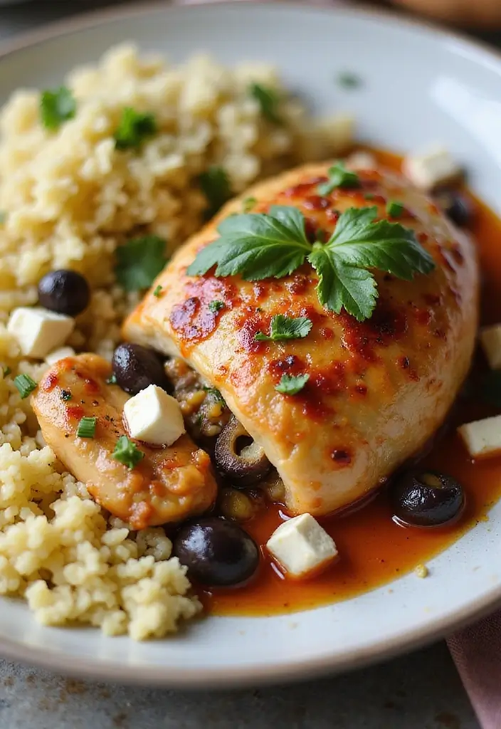 28 Ruth's Chris Stuffed Chicken Recipes That Feel Restaurant-Quality 24 28 Ruth's Chris Stuffed Chicken Recipes That Feel Restaurant-Quality - 23. Mediterranean Olive and Feta Stuffed Chicken