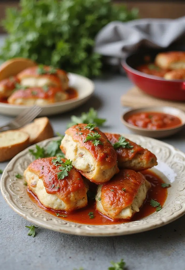 28 Ruth's Chris Stuffed Chicken Recipes That Feel Restaurant-Quality 8 28 Ruth's Chris Stuffed Chicken Recipes That Feel Restaurant-Quality - 7. Italian Sausage and Ricotta Stuffed Chicken