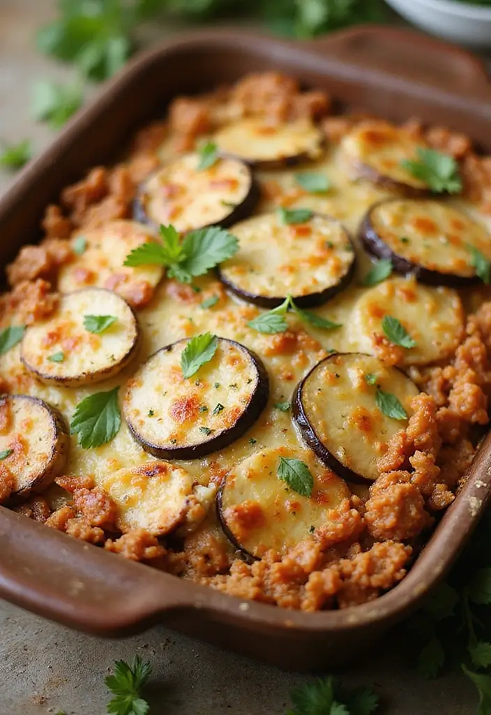 29 Chicken Mince Recipes Healthy and Full of Protein 13 29 Chicken Mince Recipes Healthy and Full of Protein - 12. Chicken Mince and Eggplant Casserole