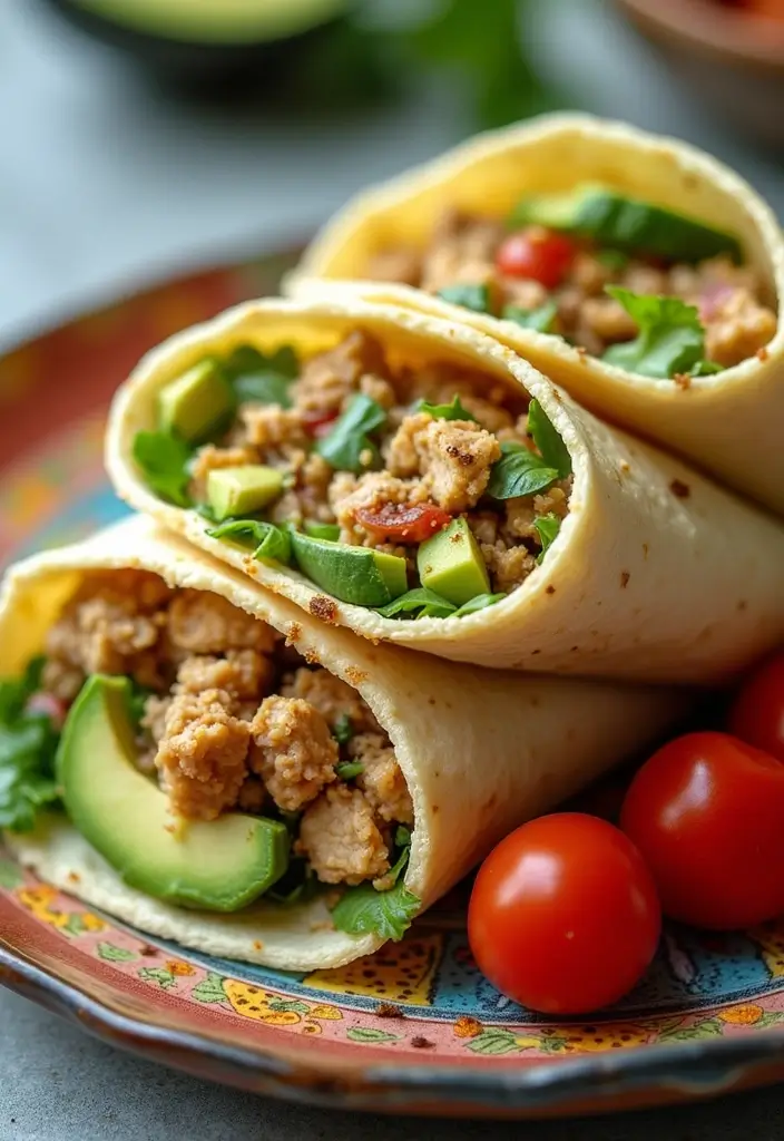 29 Chicken Mince Recipes Healthy and Full of Protein 30 29 Chicken Mince Recipes Healthy and Full of Protein - 29. Chicken Mince and Avocado Wrap