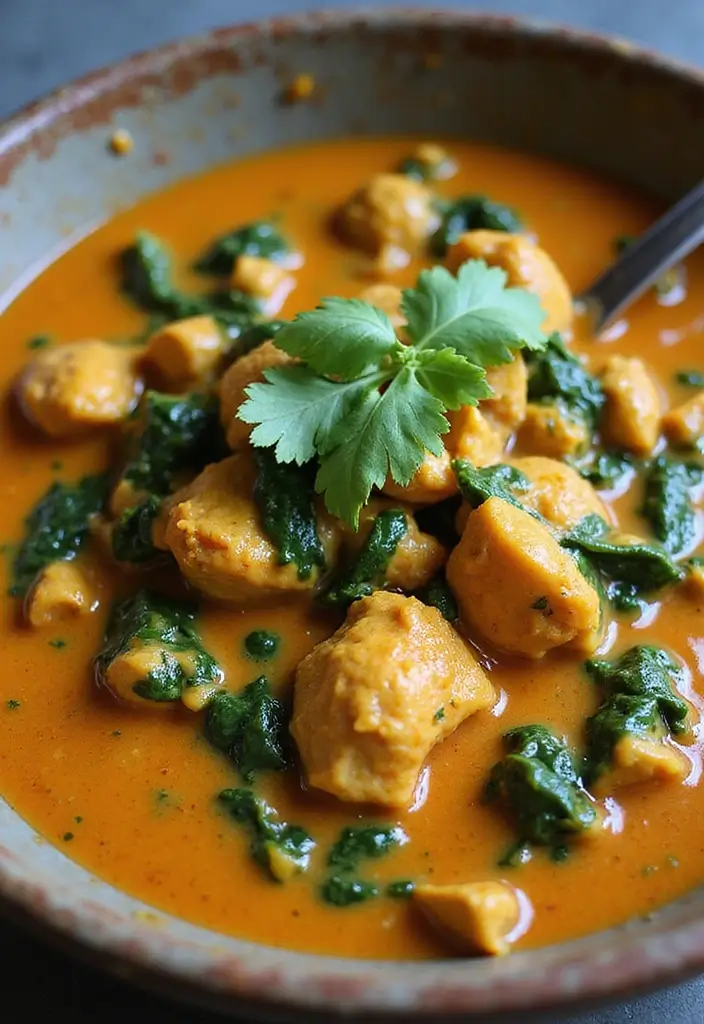 29 Chicken Mince Recipes Healthy and Full of Protein 9 29 Chicken Mince Recipes Healthy and Full of Protein - 8. Chicken Mince Curry with Spinach