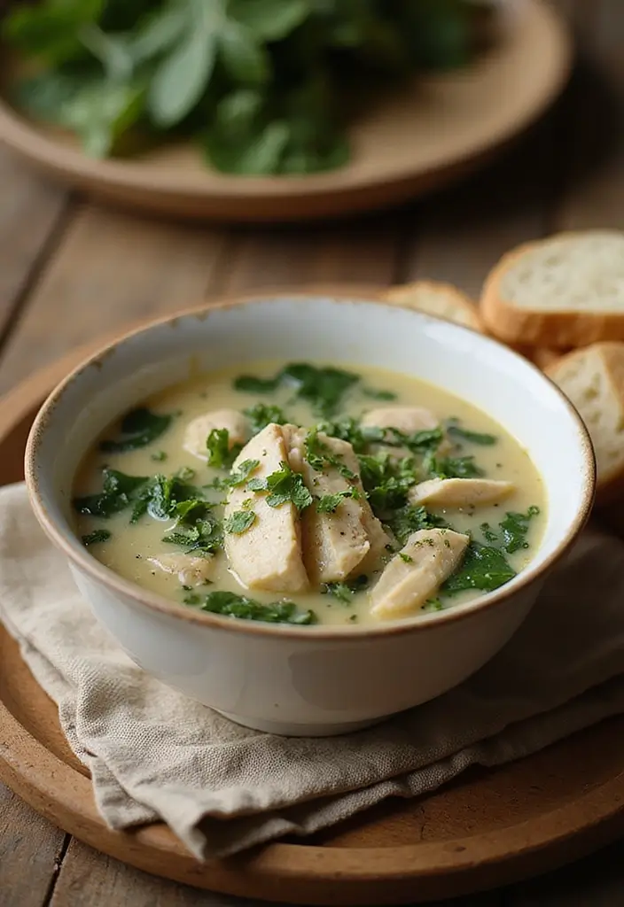 29 Chicken and Spinach Recipes That Are Healthy & Creamy 13 29 Chicken and Spinach Recipes That Are Healthy & Creamy - 12. Chicken and Spinach Soup