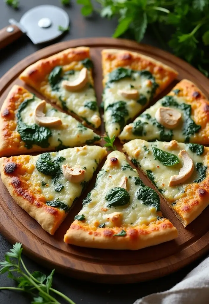 29 Chicken and Spinach Recipes That Are Healthy & Creamy 17 29 Chicken and Spinach Recipes That Are Healthy & Creamy - 16. Spinach and Chicken Pizza