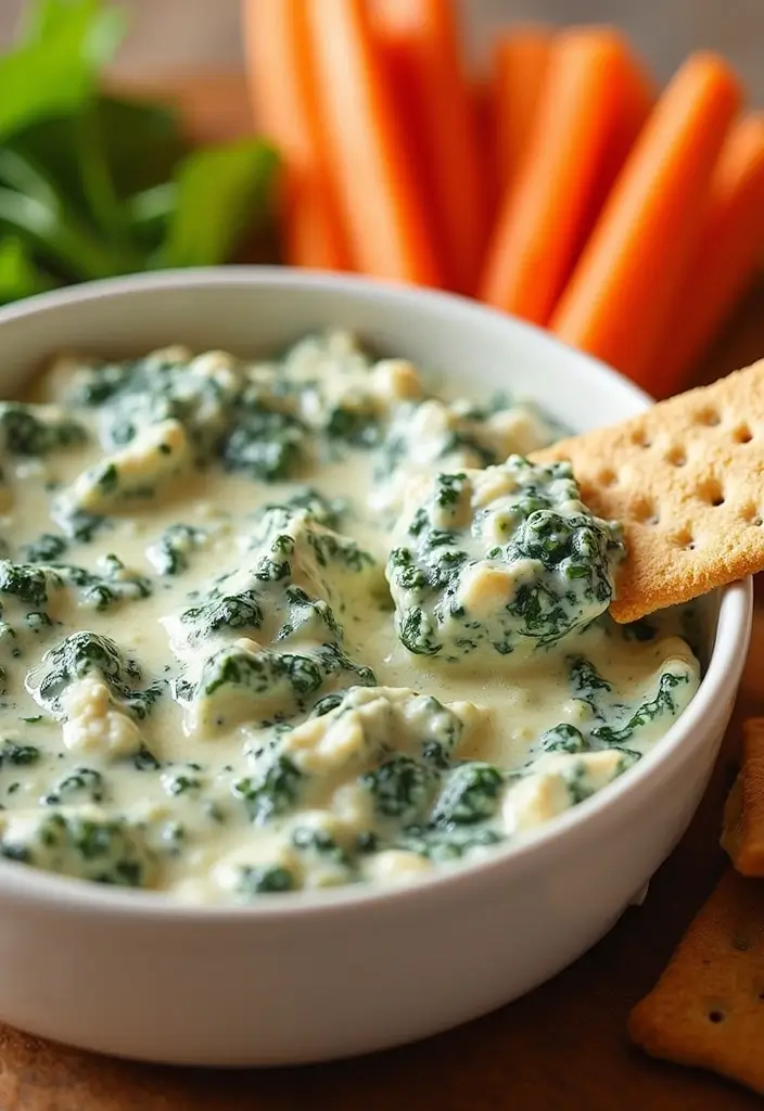 29 Chicken and Spinach Recipes That Are Healthy & Creamy 20 29 Chicken and Spinach Recipes That Are Healthy & Creamy - 19. Creamy Spinach Chicken Dip