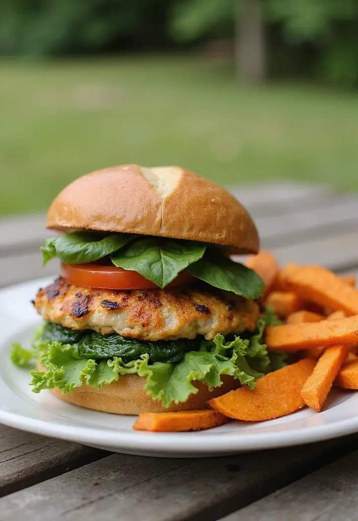 29 Chicken and Spinach Recipes That Are Healthy & Creamy 22 29 Chicken and Spinach Recipes That Are Healthy & Creamy - 21. Spinach and Chicken Burgers
