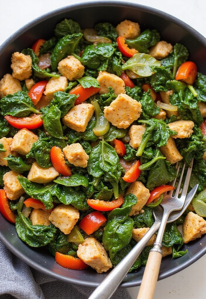 29 Chicken and Spinach Recipes That Are Healthy & Creamy 23 29 Chicken and Spinach Recipes That Are Healthy & Creamy - 22. Spinach and Chicken Sauté