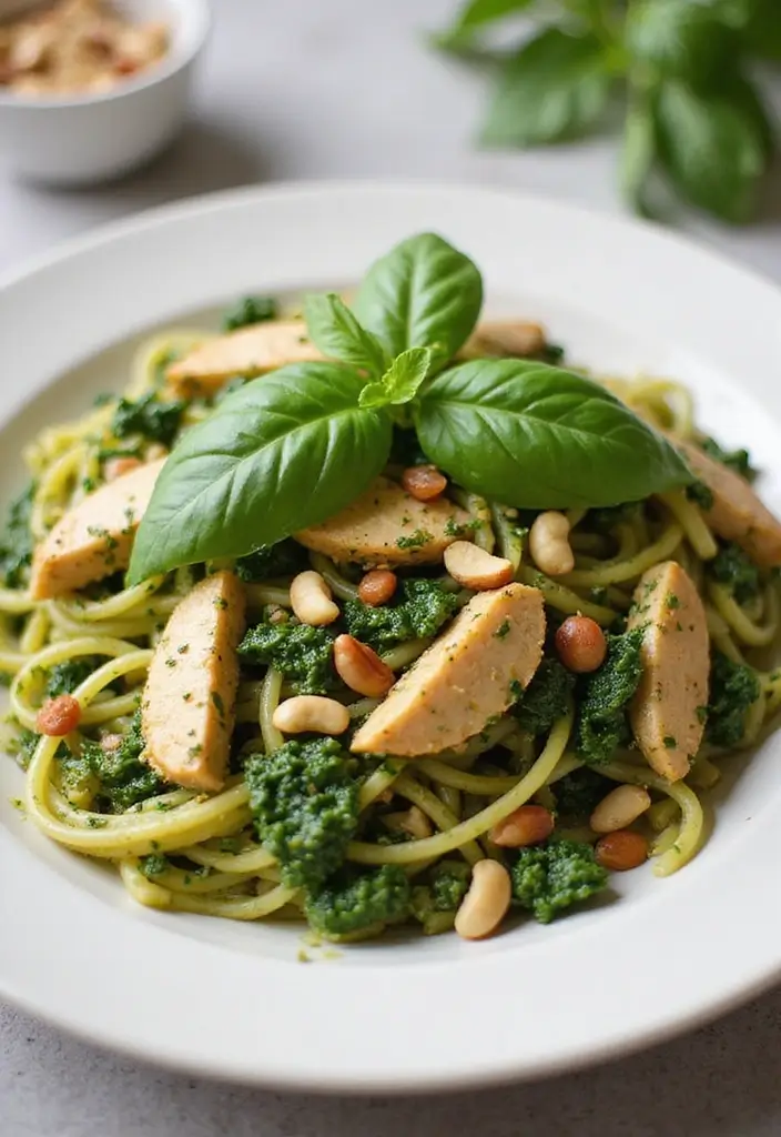 29 Chicken and Spinach Recipes That Are Healthy & Creamy 26 29 Chicken and Spinach Recipes That Are Healthy & Creamy - 25. Spinach and Chicken Pesto