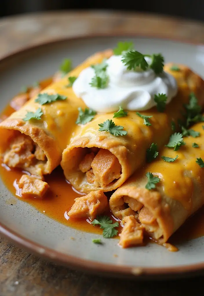 29 Chicken and Stuffing Recipes That Feel Holiday Ready 11 29 Chicken and Stuffing Recipes That Feel Holiday Ready - 10. Chicken and Stuffing Enchiladas