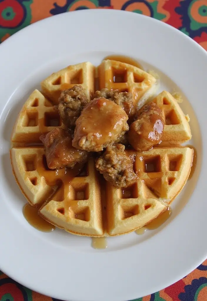 29 Chicken and Stuffing Recipes That Feel Holiday Ready 20 29 Chicken and Stuffing Recipes That Feel Holiday Ready - 19. Chicken and Stuffing Waffles