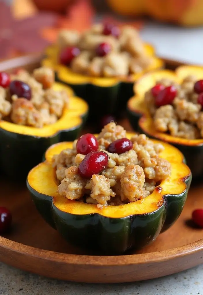 29 Chicken and Stuffing Recipes That Feel Holiday Ready 9 29 Chicken and Stuffing Recipes That Feel Holiday Ready - 8. Chicken and Stuffing Stuffed Acorn Squash