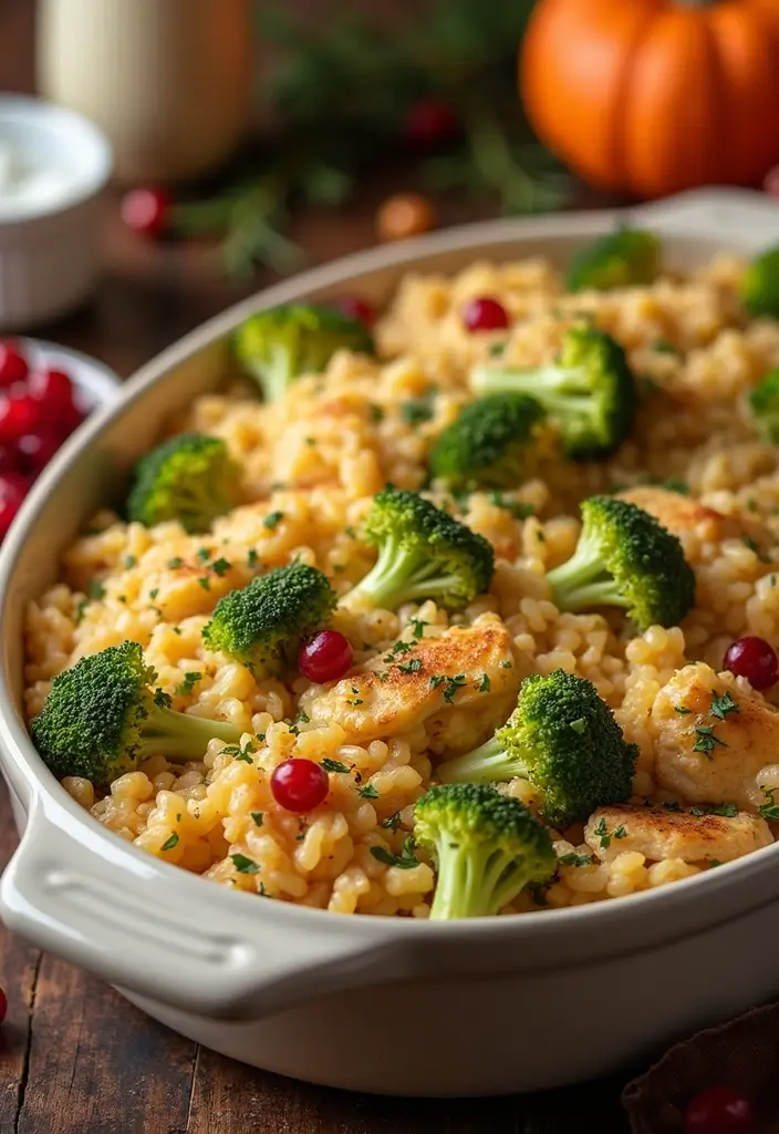 29 Easy Chicken Broccoli Rice Casserole Recipes That Feel Like Home 17 29 Easy Chicken Broccoli Rice Casserole Recipes That Feel Like Home - 16. Thanksgiving Chicken Broccoli Rice Casserole