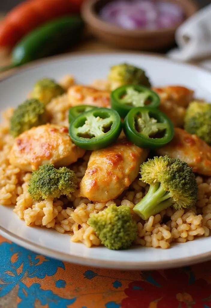 29 Easy Chicken Broccoli Rice Casserole Recipes That Feel Like Home 7 29 Easy Chicken Broccoli Rice Casserole Recipes That Feel Like Home - 6. Spicy Chicken Broccoli Rice Casserole
