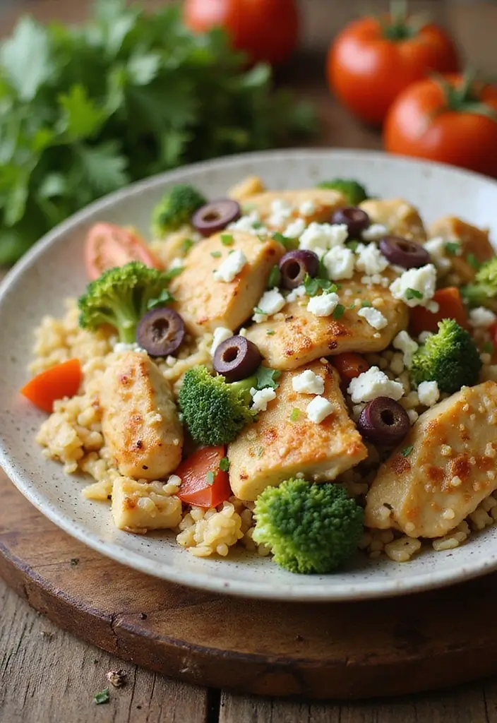 29 Easy Chicken Broccoli Rice Casserole Recipes That Feel Like Home 10 29 Easy Chicken Broccoli Rice Casserole Recipes That Feel Like Home - 9. Mediterranean Chicken Broccoli Rice Casserole