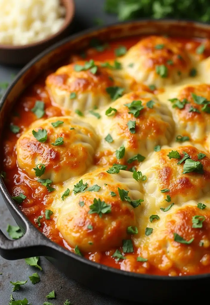 29 Easy Chicken Dumpling Recipes That Feel Homemade & Hearty 3 29 Easy Chicken Dumpling Recipes That Feel Homemade & Hearty - 2. Cheesy Chicken Dumpling Bake