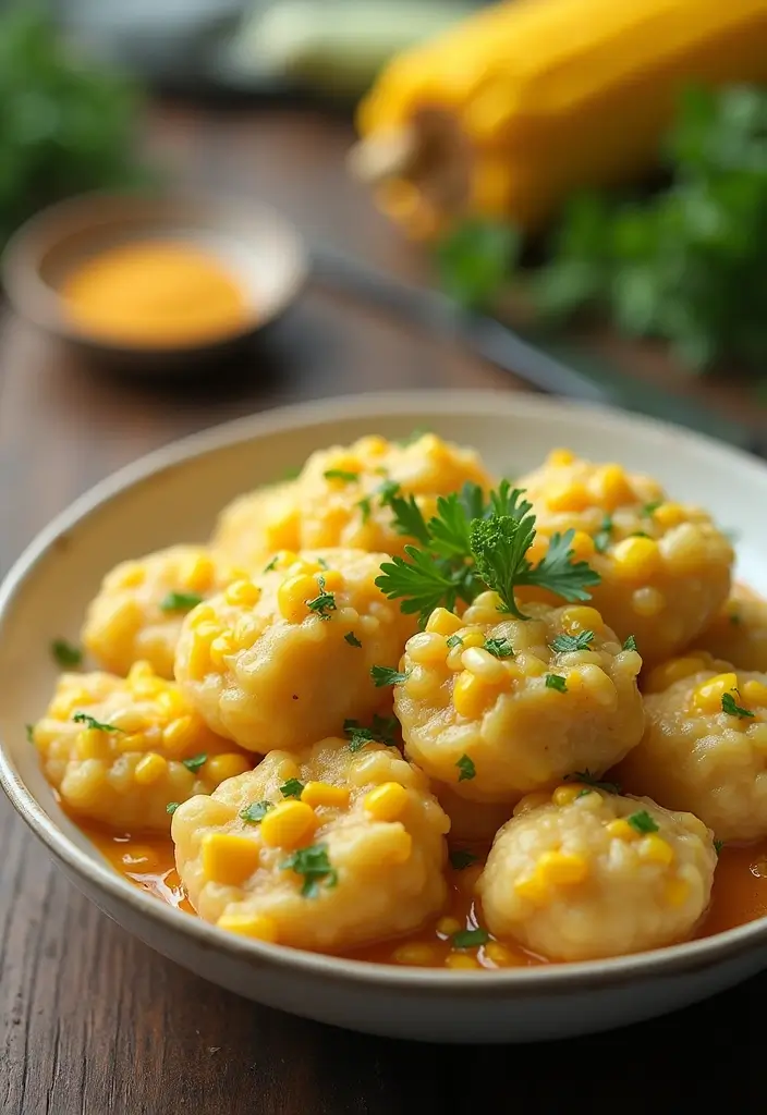 29 Easy Chicken Dumpling Recipes That Feel Homemade & Hearty 25 29 Easy Chicken Dumpling Recipes That Feel Homemade & Hearty - 24. Chicken and Corn Dumplings