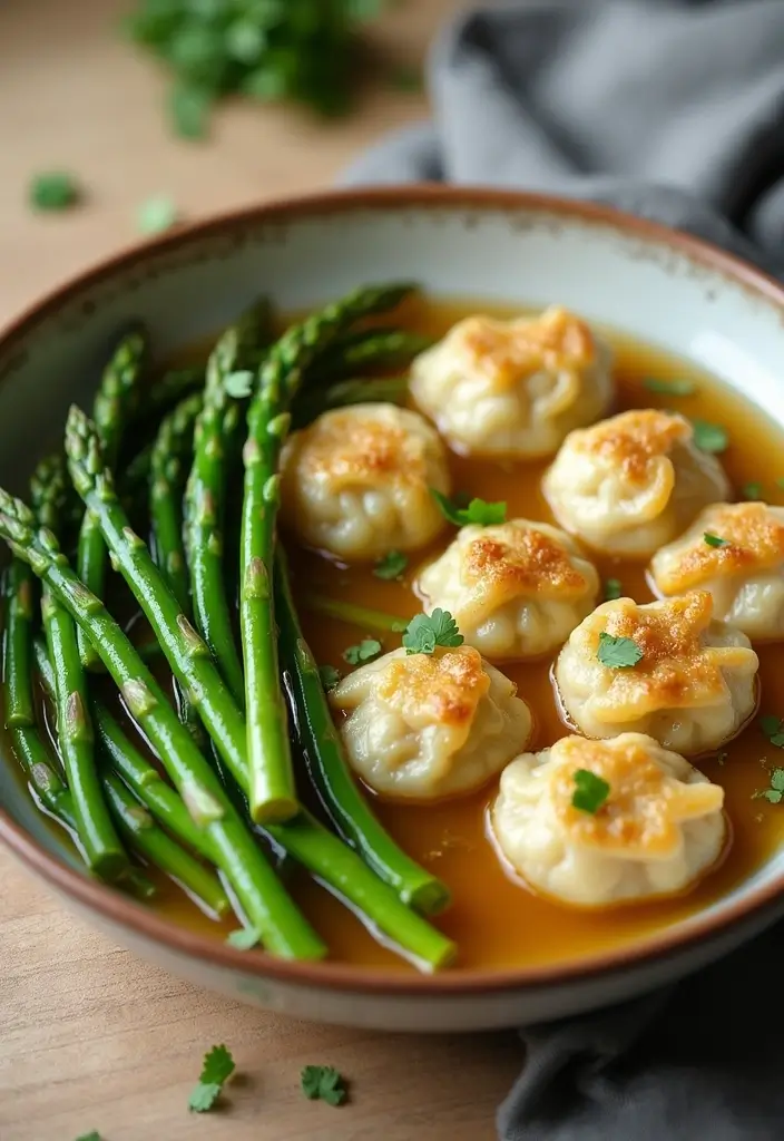 29 Easy Chicken Dumpling Recipes That Feel Homemade & Hearty 27 29 Easy Chicken Dumpling Recipes That Feel Homemade & Hearty - 26. Chicken and Asparagus Dumplings