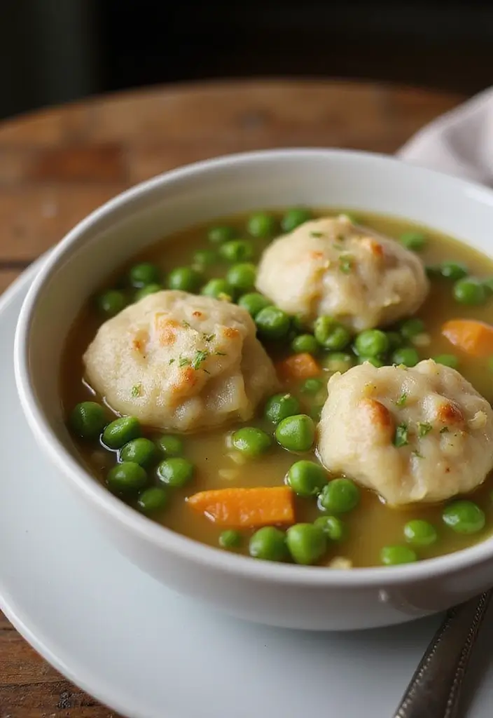 29 Easy Chicken Dumpling Recipes That Feel Homemade & Hearty 28 29 Easy Chicken Dumpling Recipes That Feel Homemade & Hearty - 27. Chicken and Pea Dumplings