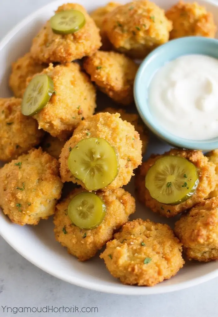 29 Easy Chicken Nugget Recipes That Feel Fun & Crispy - 15. Dill Pickle Chicken Nuggets