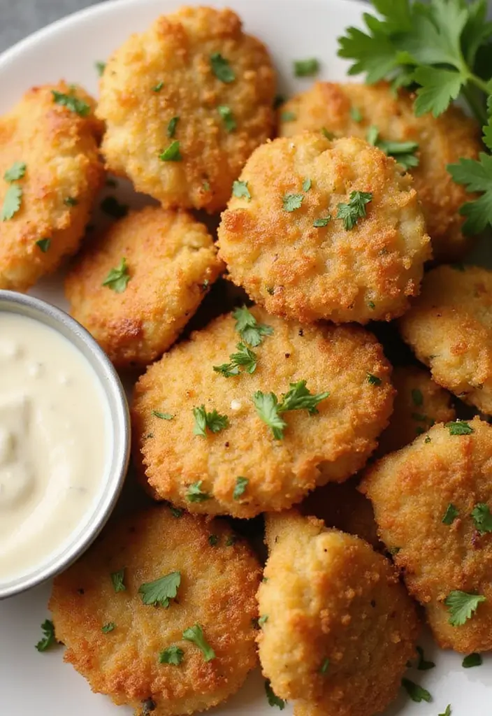 29 Easy Chicken Nugget Recipes That Feel Fun & Crispy - 16. Garlic Parmesan Chicken Nuggets