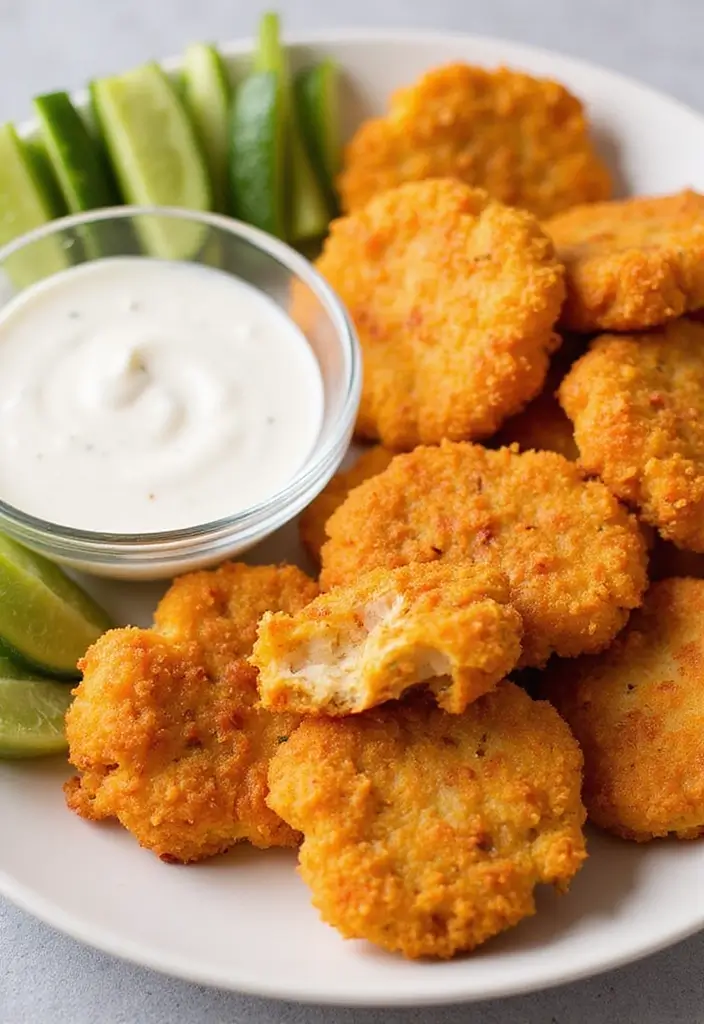 29 Easy Chicken Nugget Recipes That Feel Fun & Crispy - 21. Ranch Dorito Chicken Nuggets