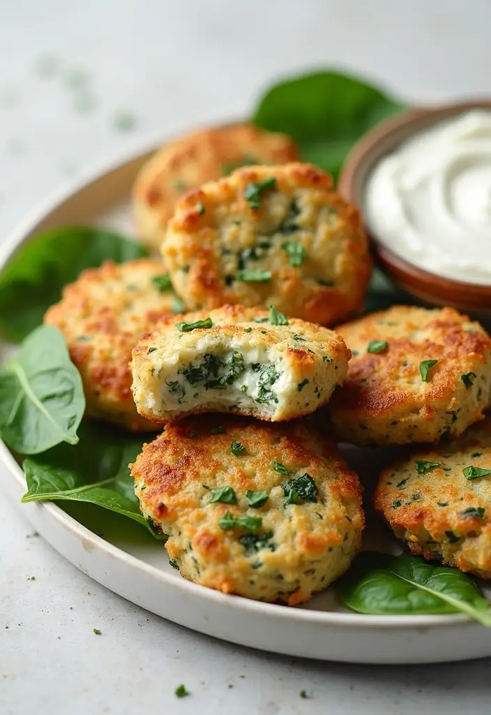 29 Easy Chicken Nugget Recipes That Feel Fun & Crispy - 26. Creamy Spinach Chicken Nuggets