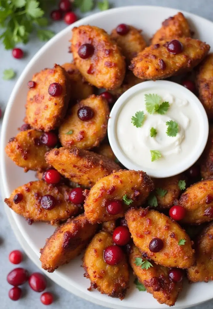 29 Easy Chicken Nugget Recipes That Feel Fun & Crispy - 27. Cranberry Glazed Chicken Nuggets