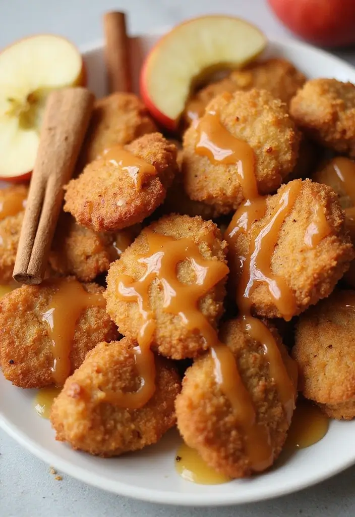 29 Easy Chicken Nugget Recipes That Feel Fun & Crispy - 28. Apple Cinnamon Chicken Nuggets