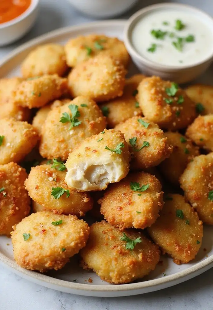 29 Garlic and Herb Chicken Recipes That Feel Simple and Elegant 15 29 Garlic and Herb Chicken Recipes That Feel Simple and Elegant - 14. Garlic Parmesan Chicken Bites