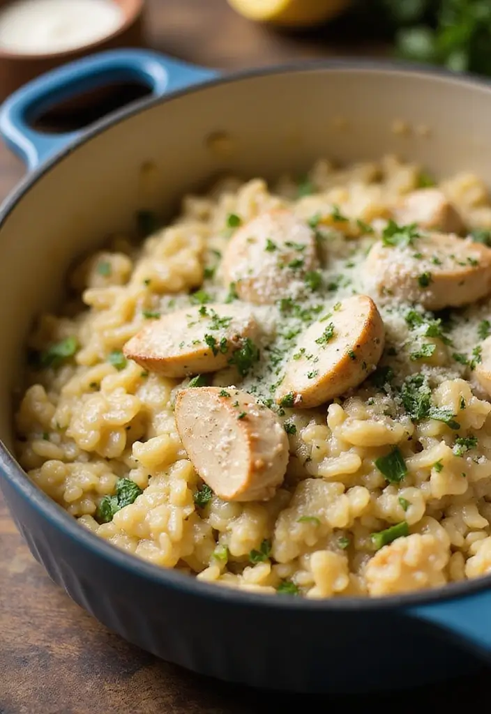 29 Garlic and Herb Chicken Recipes That Feel Simple and Elegant 18 29 Garlic and Herb Chicken Recipes That Feel Simple and Elegant - 17. Garlic Herb Chicken Risotto