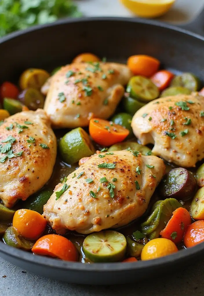 29 Garlic and Herb Chicken Recipes That Feel Simple and Elegant 25 29 Garlic and Herb Chicken Recipes That Feel Simple and Elegant - 24. Garlic Herb Chicken Skillet