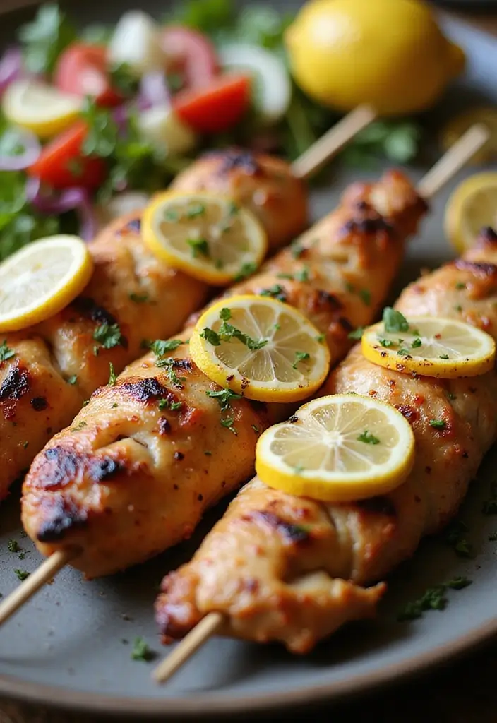 29 Garlic and Herb Chicken Recipes That Feel Simple and Elegant 5 29 Garlic and Herb Chicken Recipes That Feel Simple and Elegant - 4. Garlic & Lemon Grilled Chicken Skewers