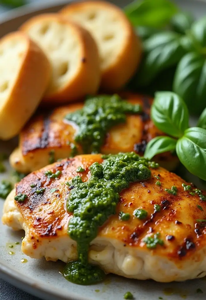 29 Grilled Chicken Thighs Boneless Recipes That Cook in Minutes 11 29 Grilled Chicken Thighs Boneless Recipes That Cook in Minutes - 10. Creamy Pesto Grilled Chicken Thighs