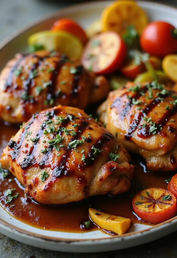 29 Grilled Chicken Thighs Boneless Recipes That Cook in Minutes 13 29 Grilled Chicken Thighs Boneless Recipes That Cook in Minutes - 12. Balsamic Glazed Grilled Chicken Thighs