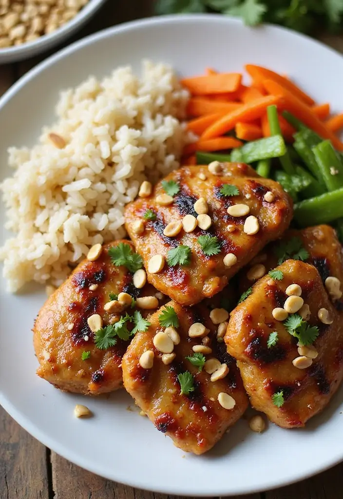 29 Grilled Chicken Thighs Boneless Recipes That Cook in Minutes 19 29 Grilled Chicken Thighs Boneless Recipes That Cook in Minutes - 18. Thai Peanut Grilled Chicken Thighs