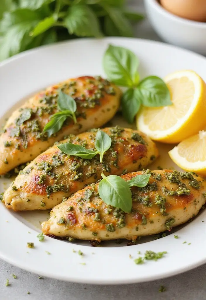 29 Healthy Chicken Tenderloin Recipes That Are Simple & Clean 11 29 Healthy Chicken Tenderloin Recipes That Are Simple & Clean - 10. Baked Pesto Chicken Tenderloins