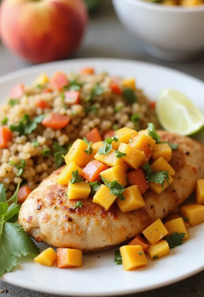 29 Healthy Chicken Tenderloin Recipes That Are Simple & Clean 14 29 Healthy Chicken Tenderloin Recipes That Are Simple & Clean - 13. Chicken Tenderloins with Peach Salsa