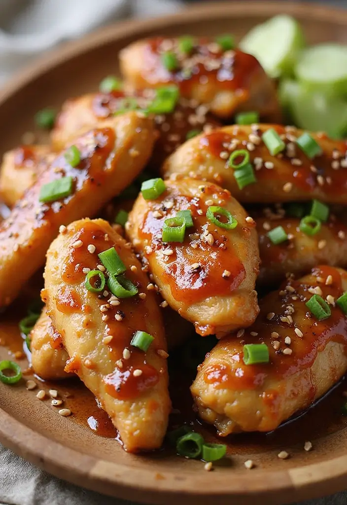 29 Healthy Chicken Tenderloin Recipes That Are Simple & Clean 3 29 Healthy Chicken Tenderloin Recipes That Are Simple & Clean - 2. Honey Garlic Chicken Tenderloins